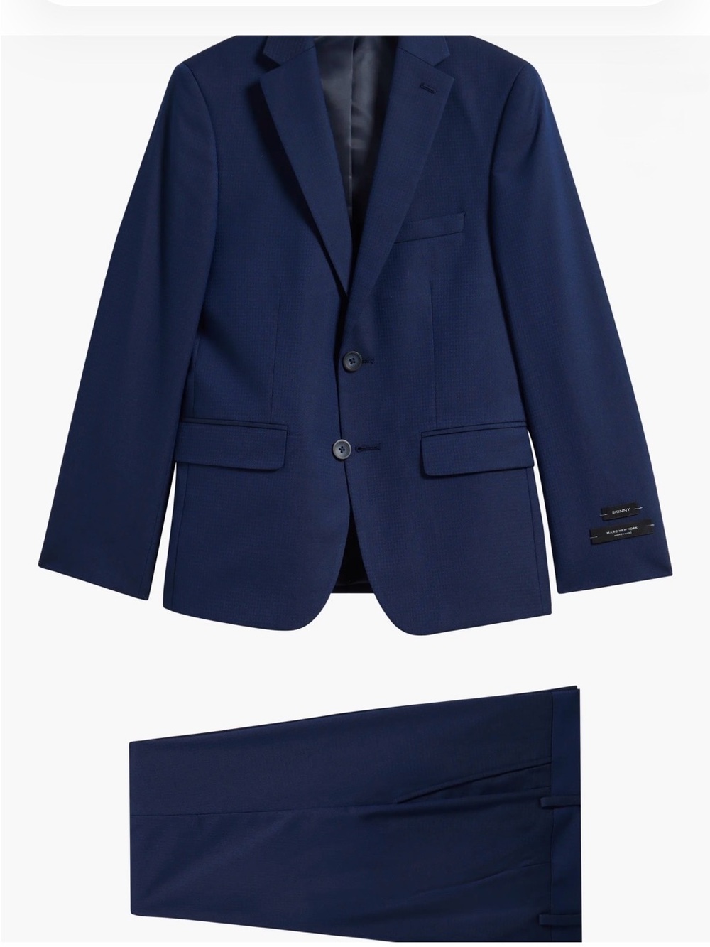 NWT Marc New York Navy Textured Suit